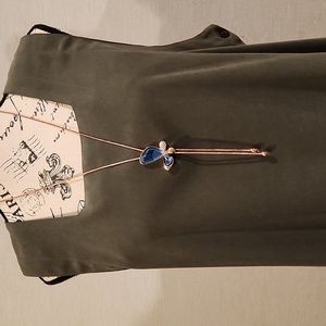 Adjustable necklace with butterfly